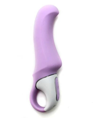 Сиреневый вибратор Satisfyer Vibes Charming Smile - 18,5 см.