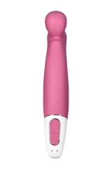 Вибратор Satisfyer Vibes Petting Hippo с загнутым кончиком - 22,9 см.