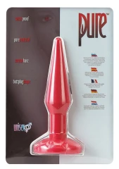 Красная анальная втулка Pure - 11,5 см.