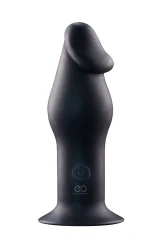 Чёрный анальный вибромассажер 5INCH RECHARGEABLE BUTTPLUG - 12,7 см.